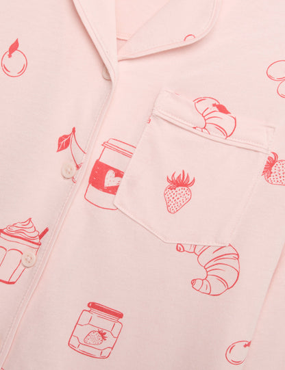 Desenli Pijama Takımı