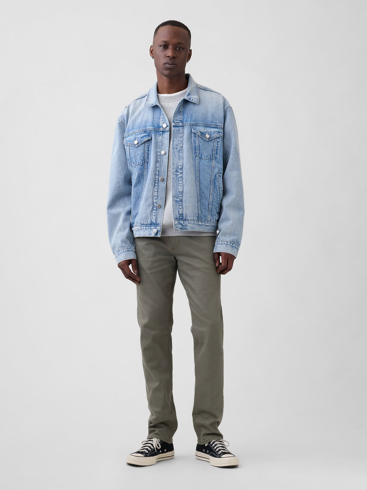Haki Slim Soft Wear Jean Pantolon