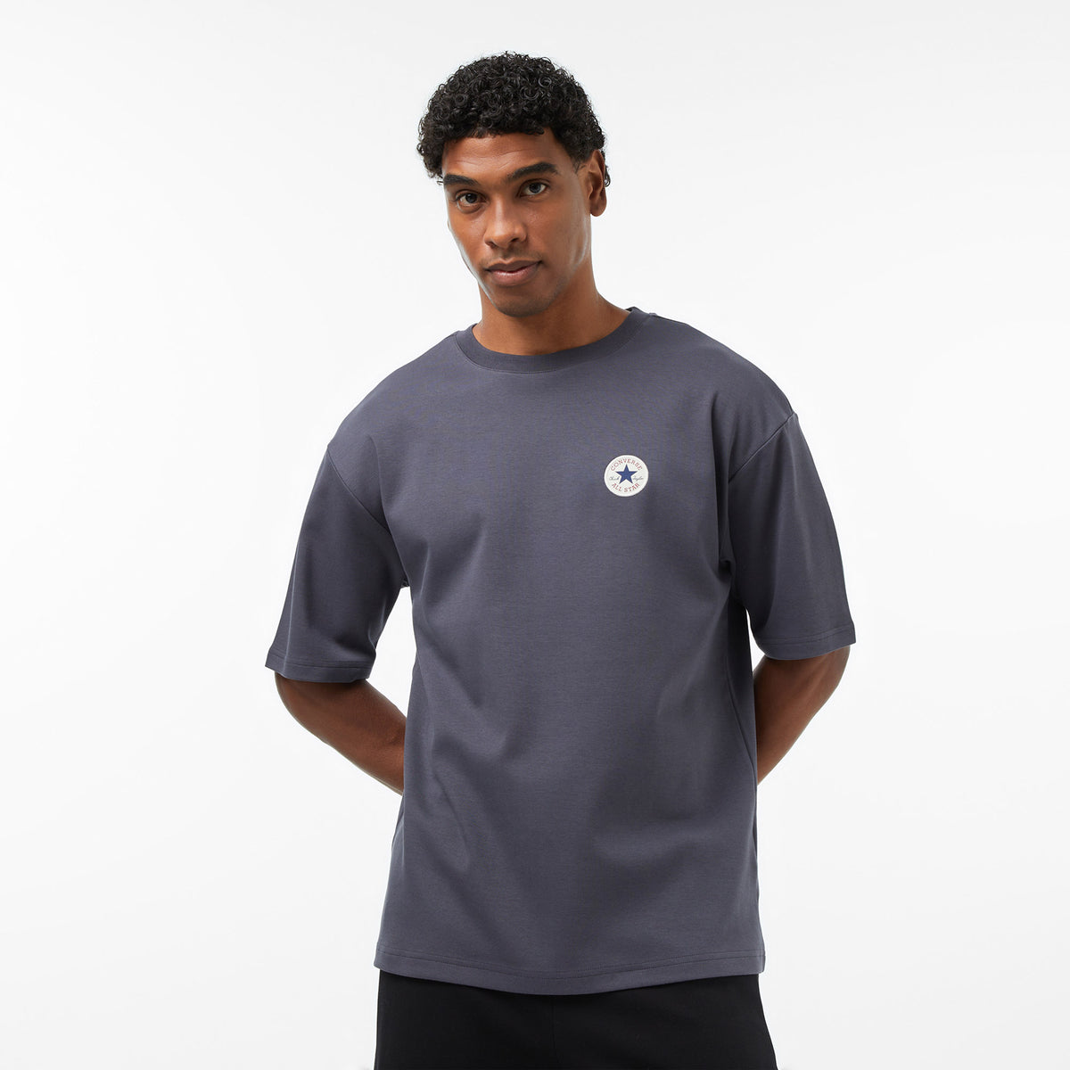 Converse Regular Fit Erkek Gri T-shirt
