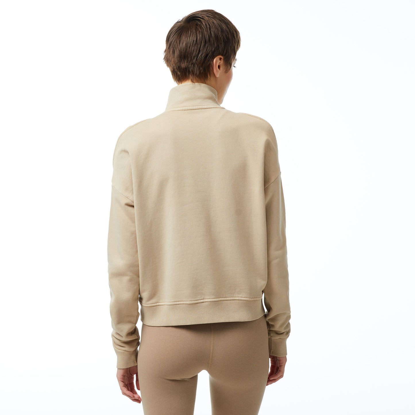United4 Classic Kadın Krem Sweatshirt