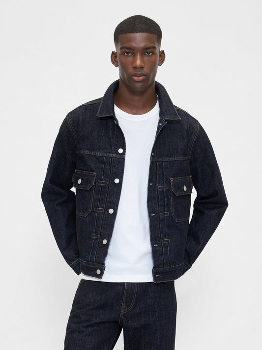 Koyu Mavi Heavyweight Denim Ceket
