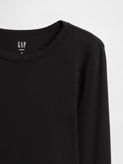 Siyah Modern Shrunken T-shirt