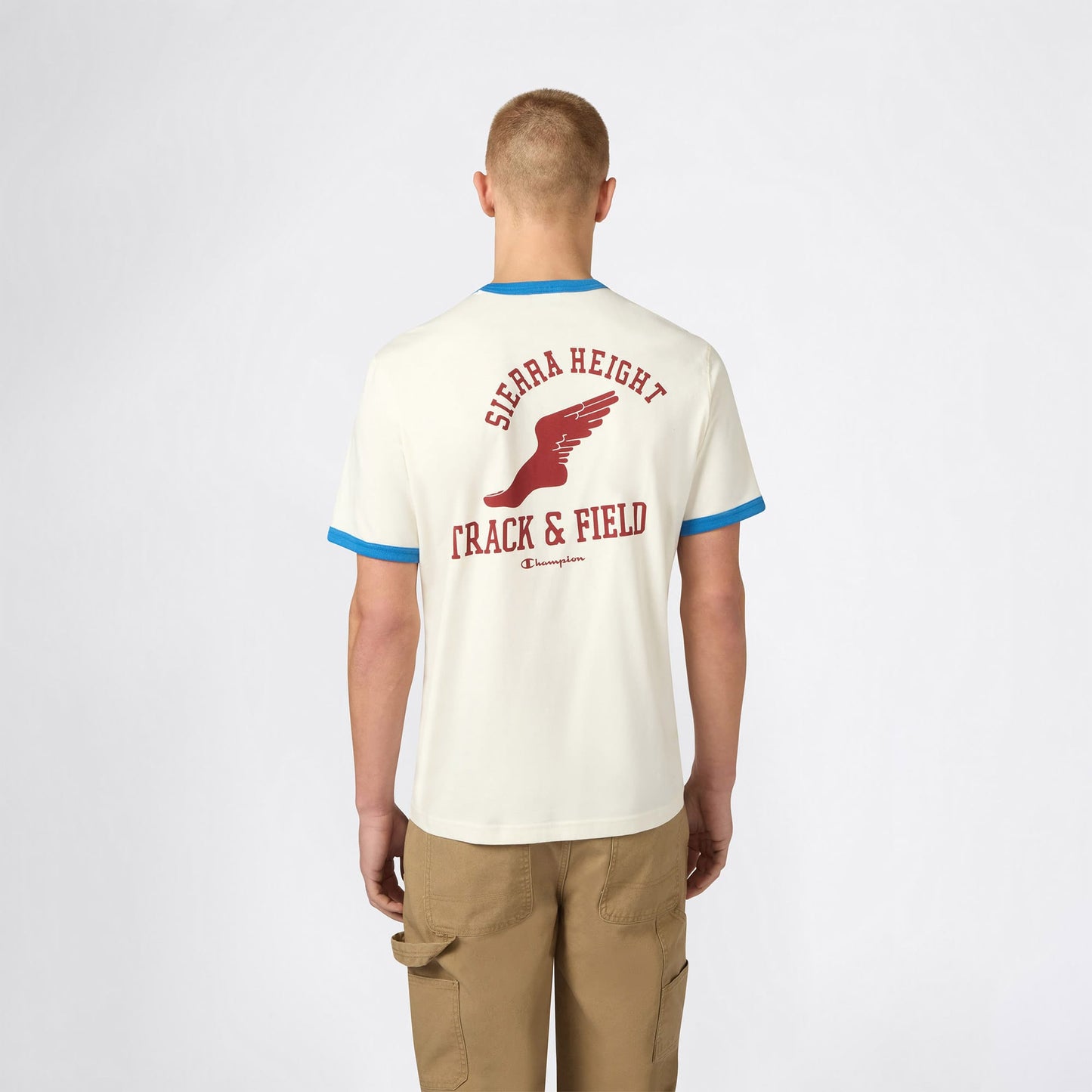 Champion Ringer Erkek Krem T-shirt