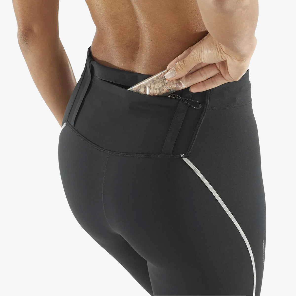 Salomon Sense Stow Tights Kadın Siyah Koşu Taytı
