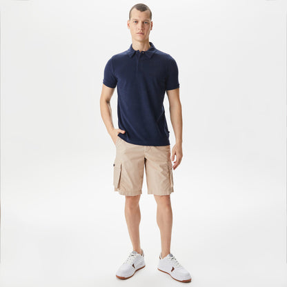 Nautica Erkek Lacivert Classic Fit Kısa Kollu Polo Yaka T-shirt