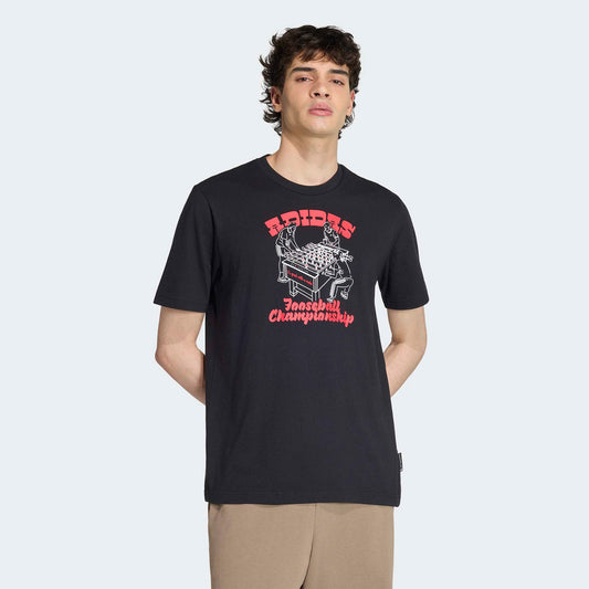 Adidas Nov Foos T Erkek Siyah T-shirt