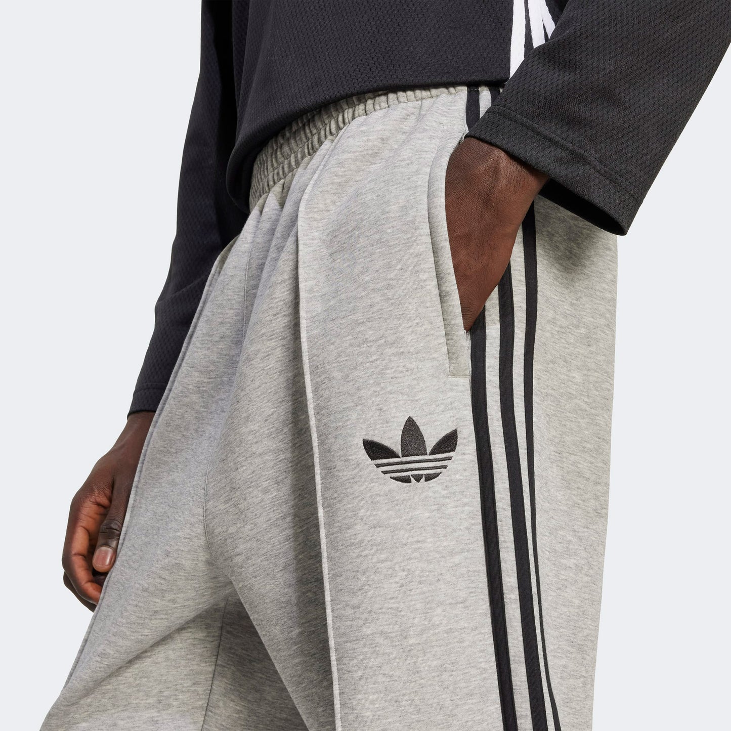 Adidas Spacer Baggy Erkek Gri Eşofman Altı