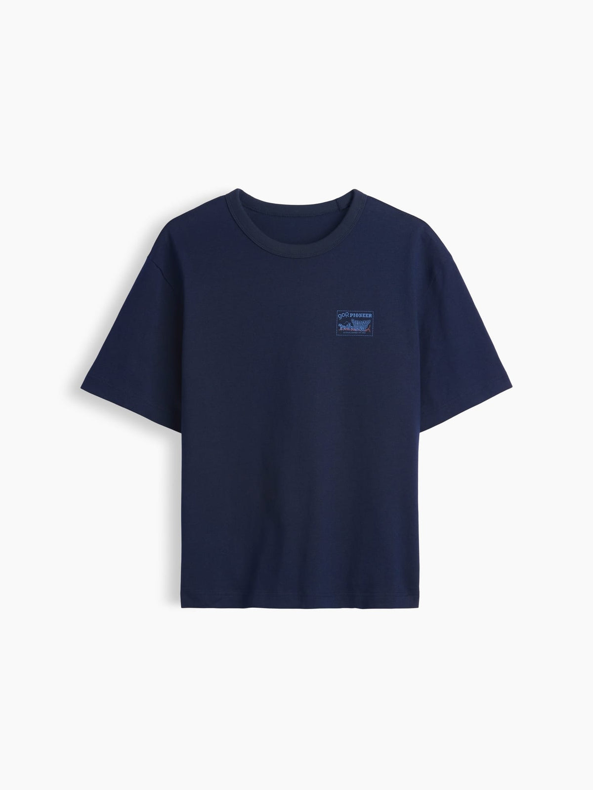 Lacivert Heavyweight Gap Grafik Baskılı T-shirt