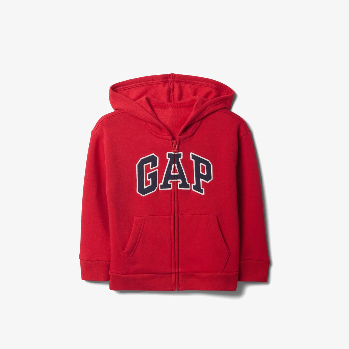 Gap Relaxed Logo Fermuarlı Çocuk Kırmızı Sweatshirt
