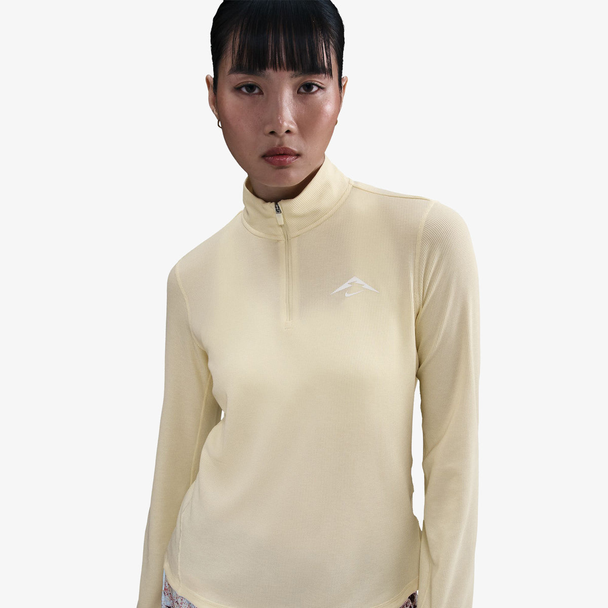 Nike Trail Df Hz Midlayer Kadın Sarı Sweatshirt