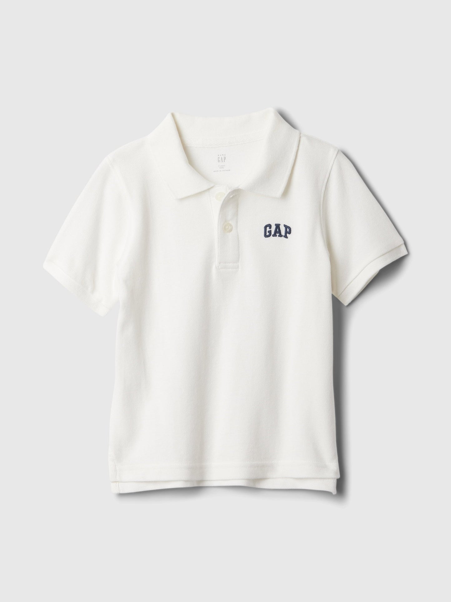 Beyaz Gap Logo Polo Yaka T-shirt