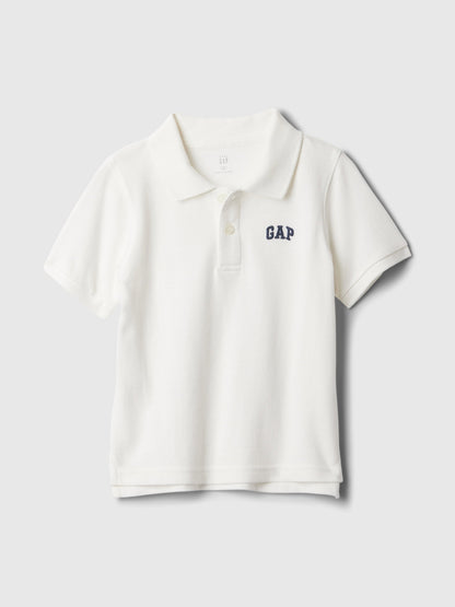 Beyaz Gap Logo Polo Yaka T-shirt