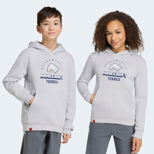 Adidas K Minecraft Mt Çocuk Gri Sweatshirt