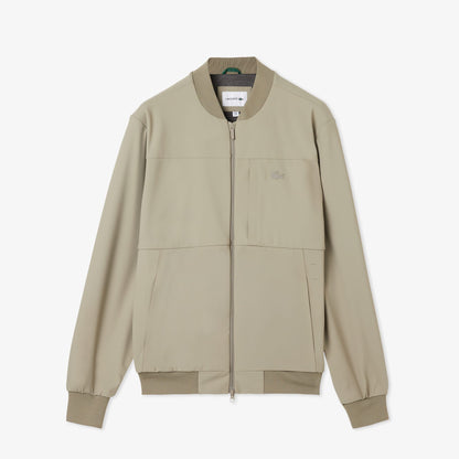 Lacoste Erkek Hakim Yaka Açık Kahverengi Bomber Ceket