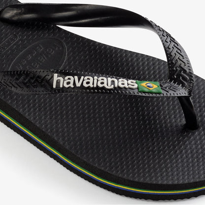 Havaianas Brasil Logo Erkek Siyah Terlik