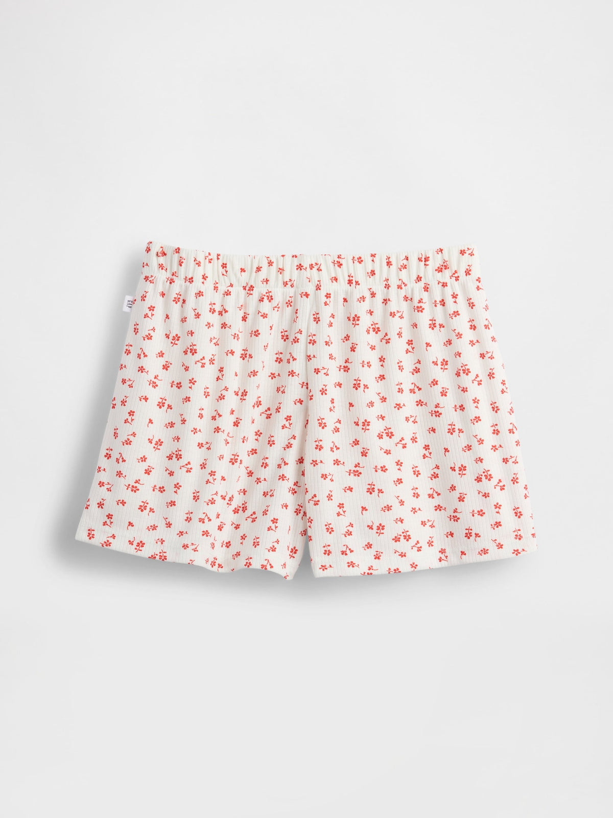 Çiçek Desenli Çocuk Geri Dönüştürülmüş Fitilli Pijama Şortları
