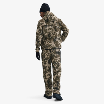Nike Tech Fleece Kamuflaj Desenli Windrunner Erkek Kahverengi Ceket