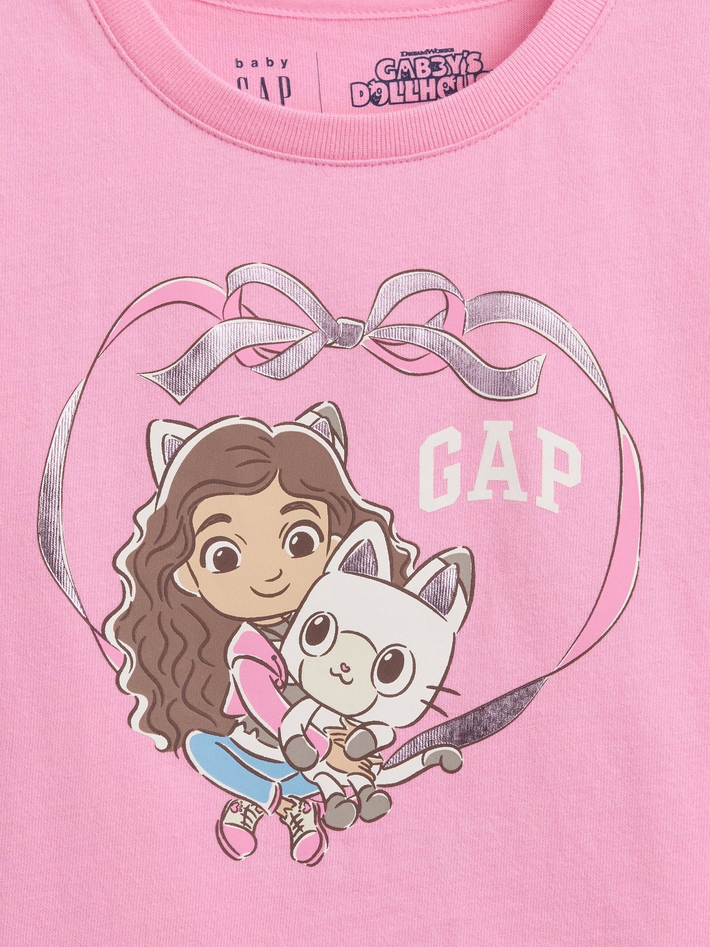 Pembe Grafik Logo T-shirt