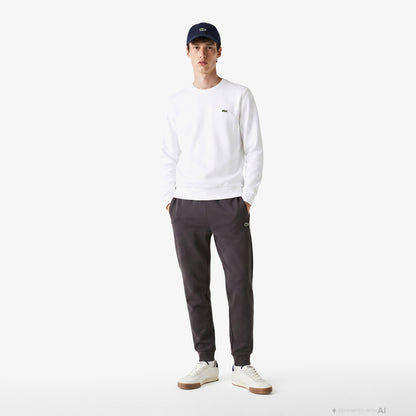 Lacoste Classic Fit Erkek Krem Sweatshirt