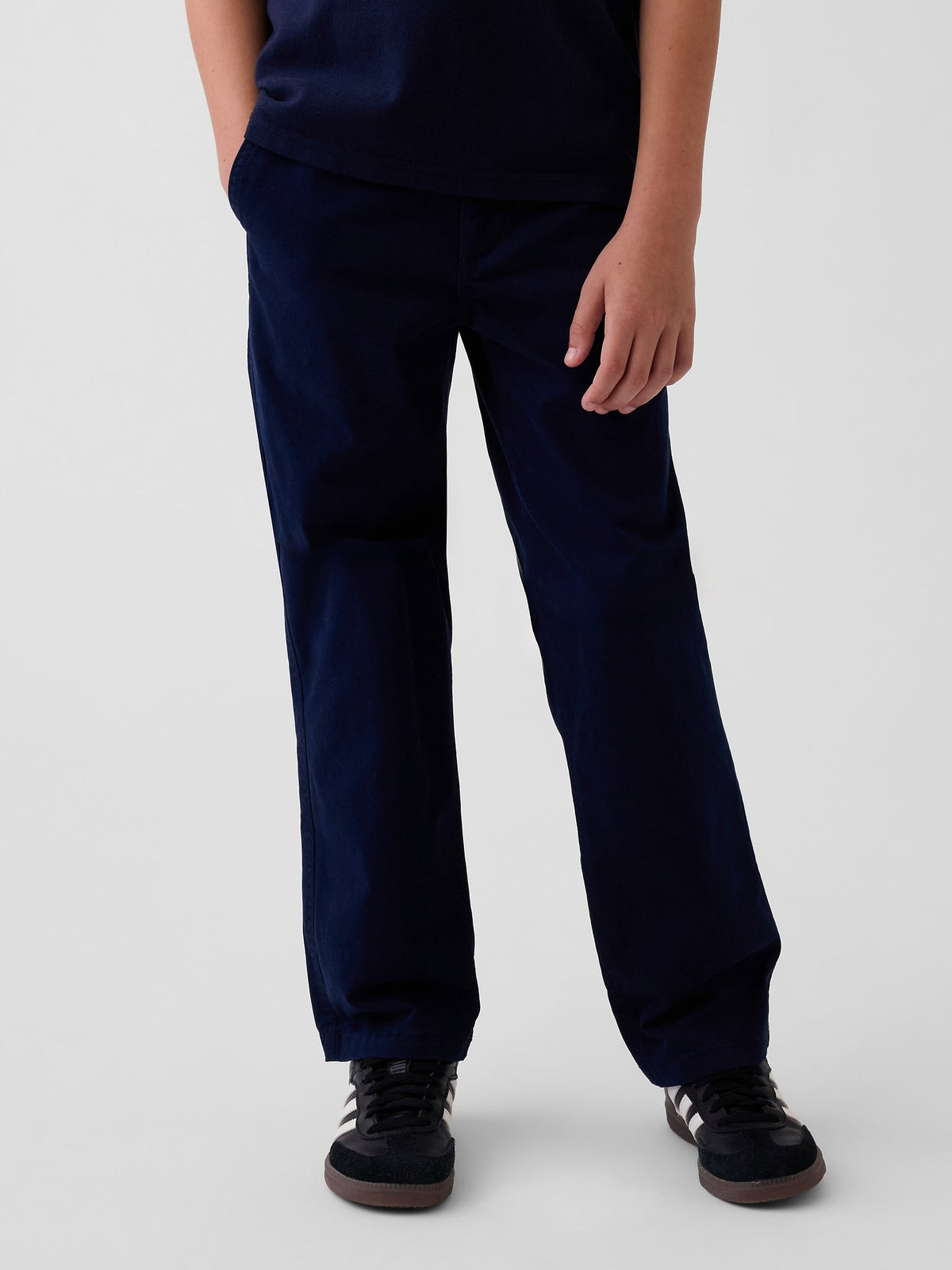 Lacivert Uniform Stretch Loose Khaki Pantolon
