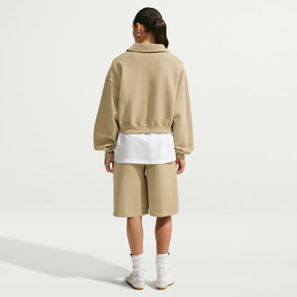 Nike Studio Fleece Kadın Krem Eşofman Üstü