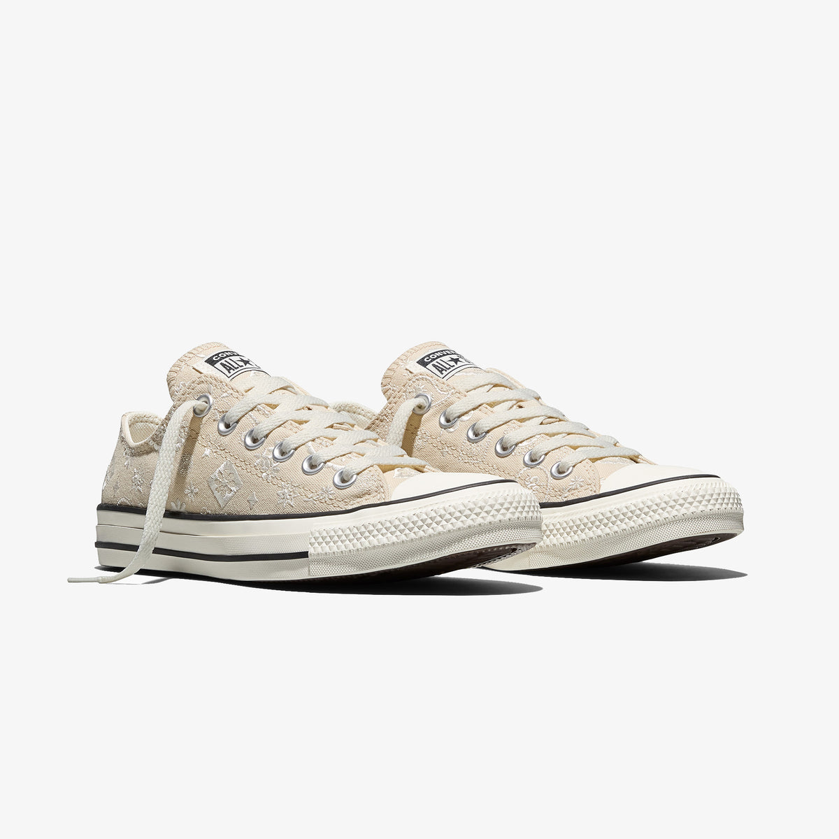 Converse Chuck Taylor All Star Desenli Unisex Bej Sneaker