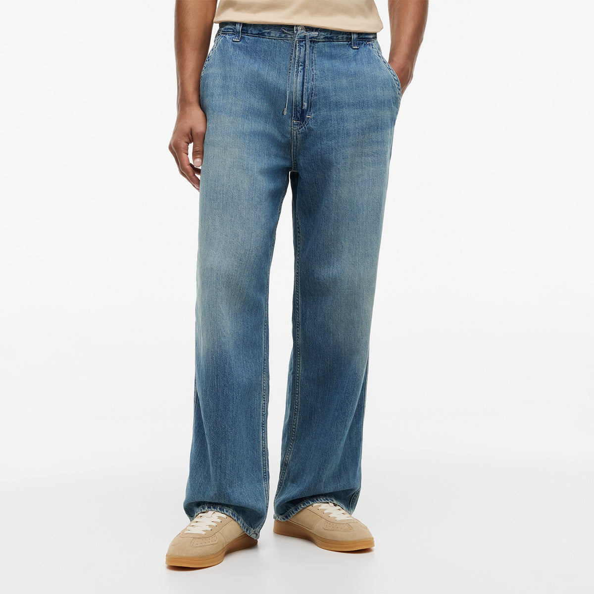 Tommy Hilfiger Theo Baggy Sailing Erkek Mavi Pantolon