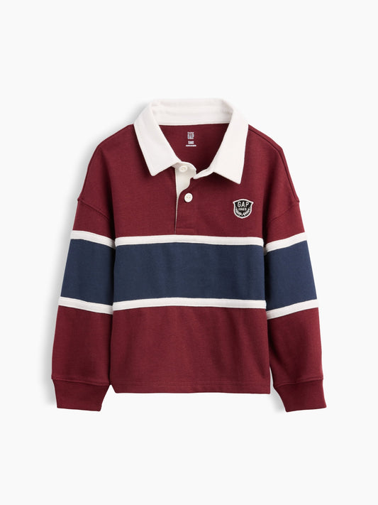 Bordo Colorblock Rugby Polo T-shirt