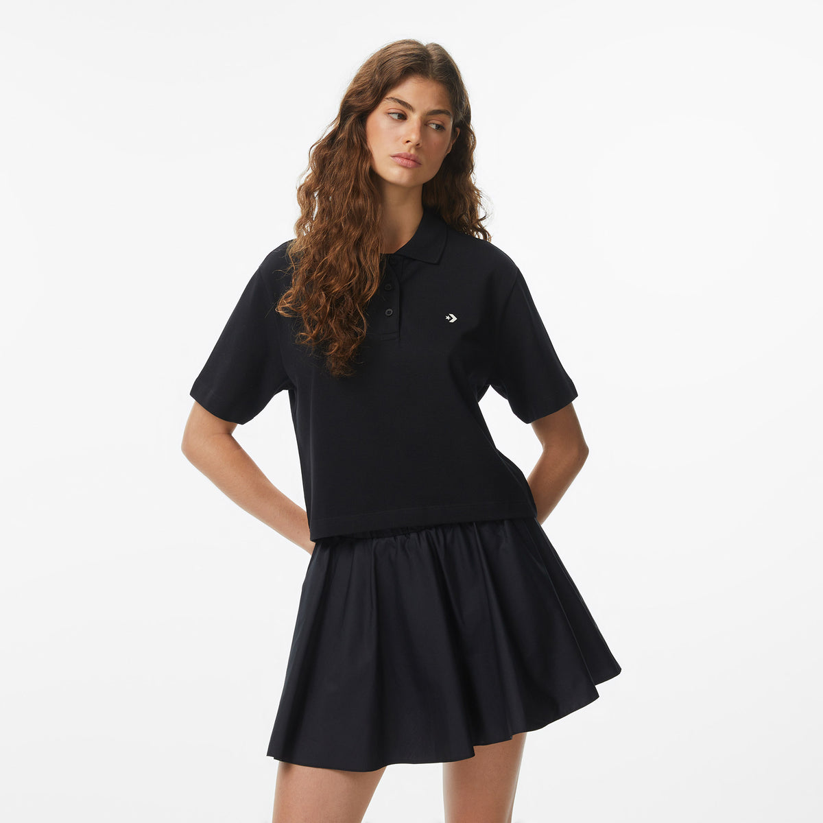 Converse Kadın Siyah T-shirt