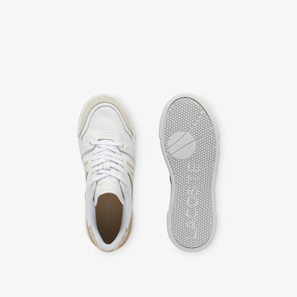Lacoste L002 Evo Kadın Beyaz/kahverengi Sneaker