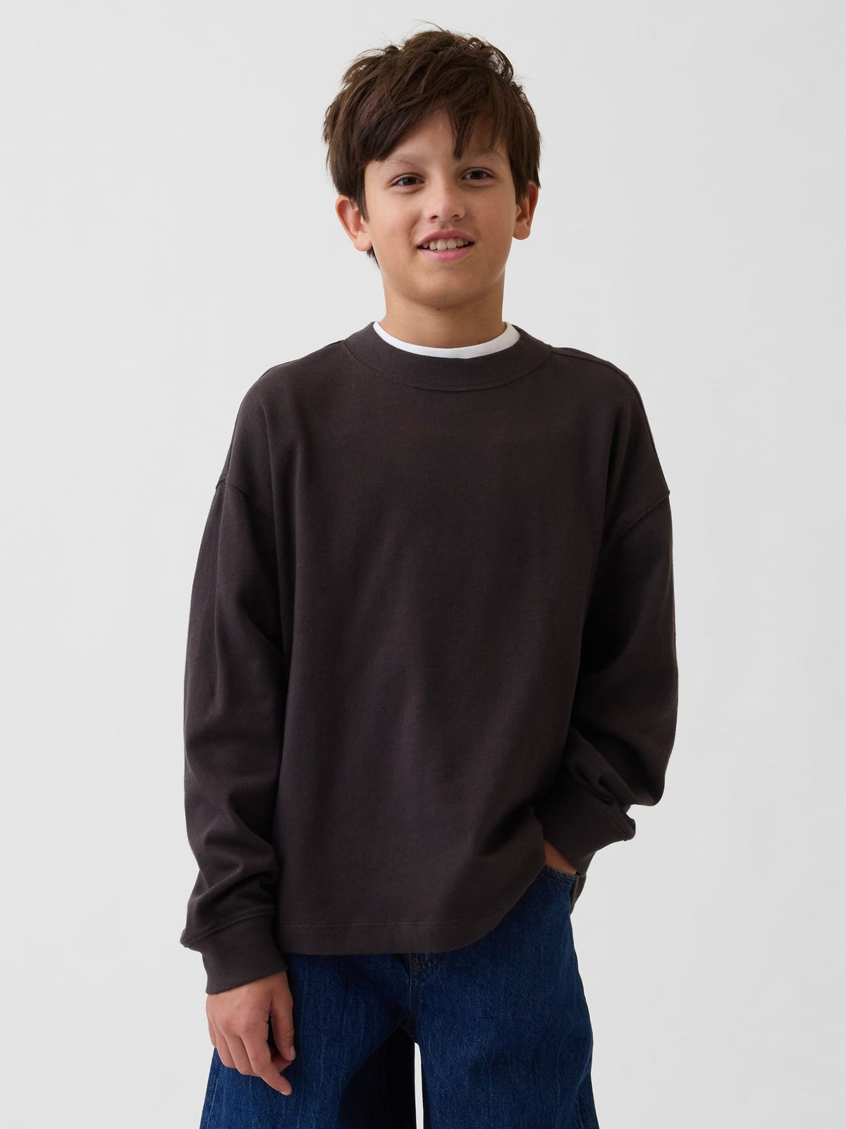 Kahverengi Heavyweight Oversized T-shirt