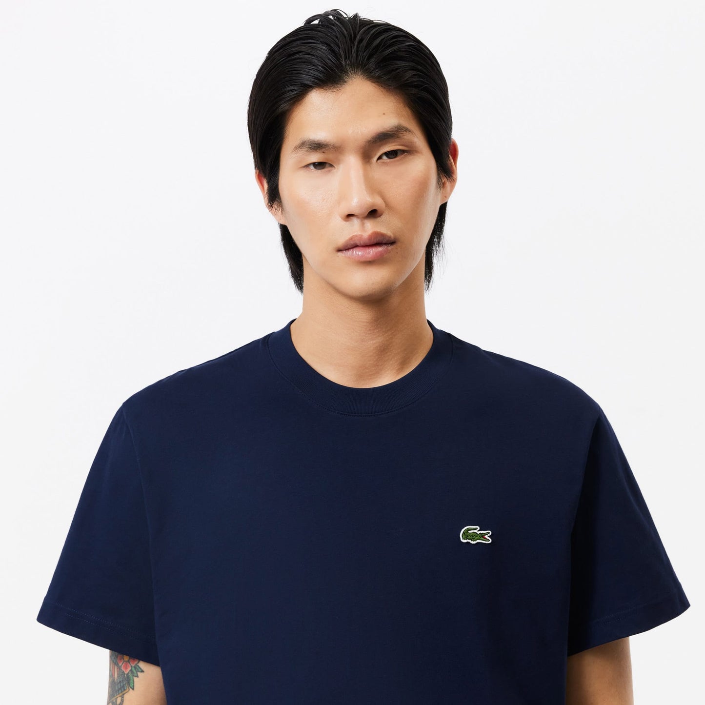 Lacoste Erkek Classic Fit Bisiklet Yaka Lacivert T-shirt