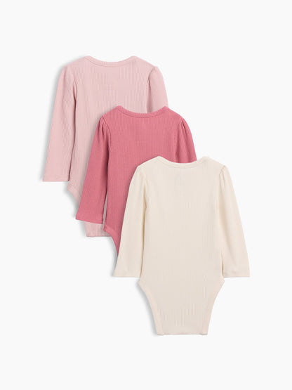 Pembe First Favorites Tinyrib Bodysuit (3’lü)