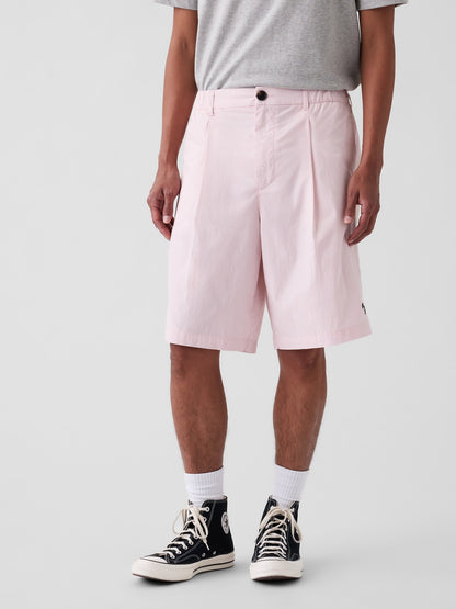 Açık Pembe Gap × Malbon Textured Poplin Baggy Şort