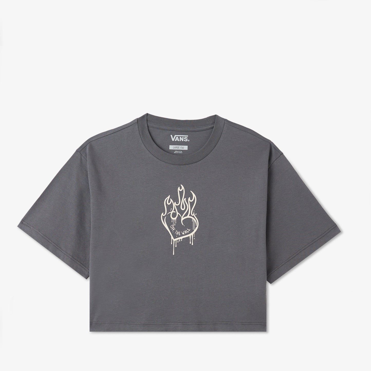 Vans Fire In Your Heart Ss Çocuk Gri T-shirt