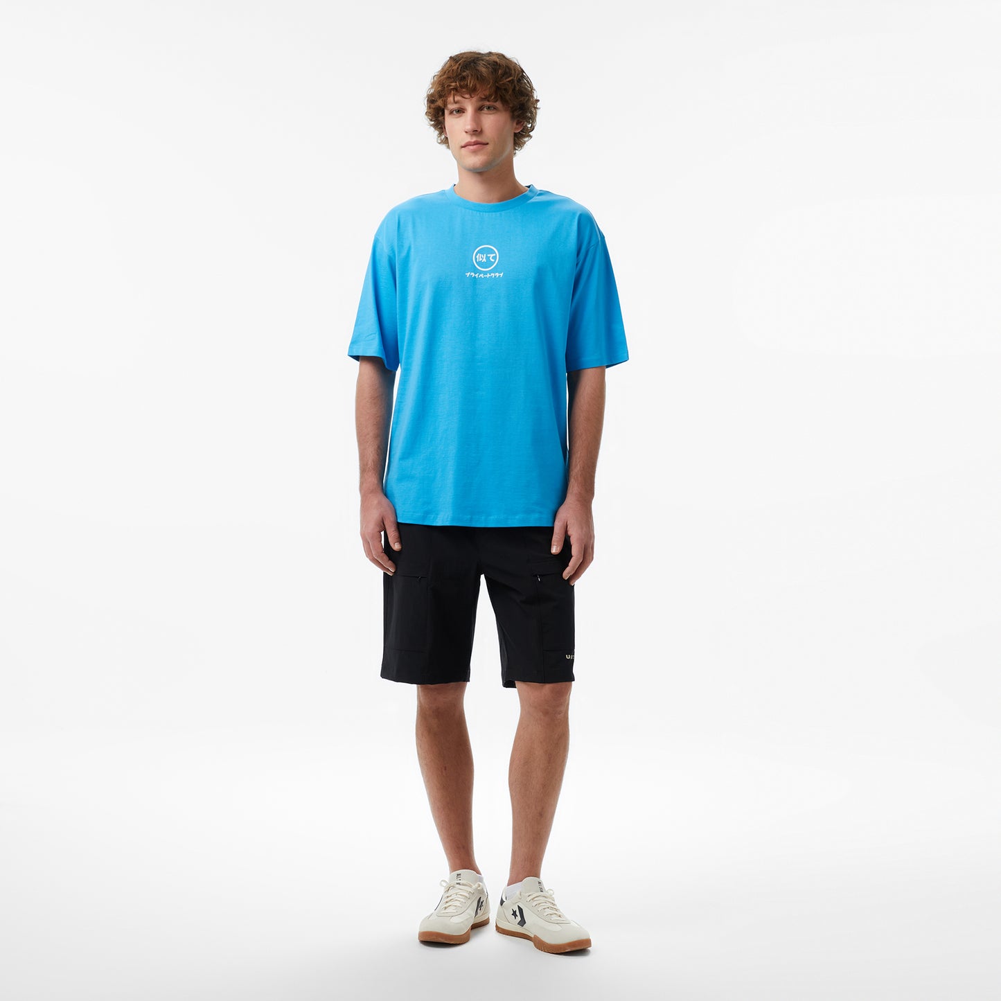 United4 Regular Fit Erkek Mavi T-shirt