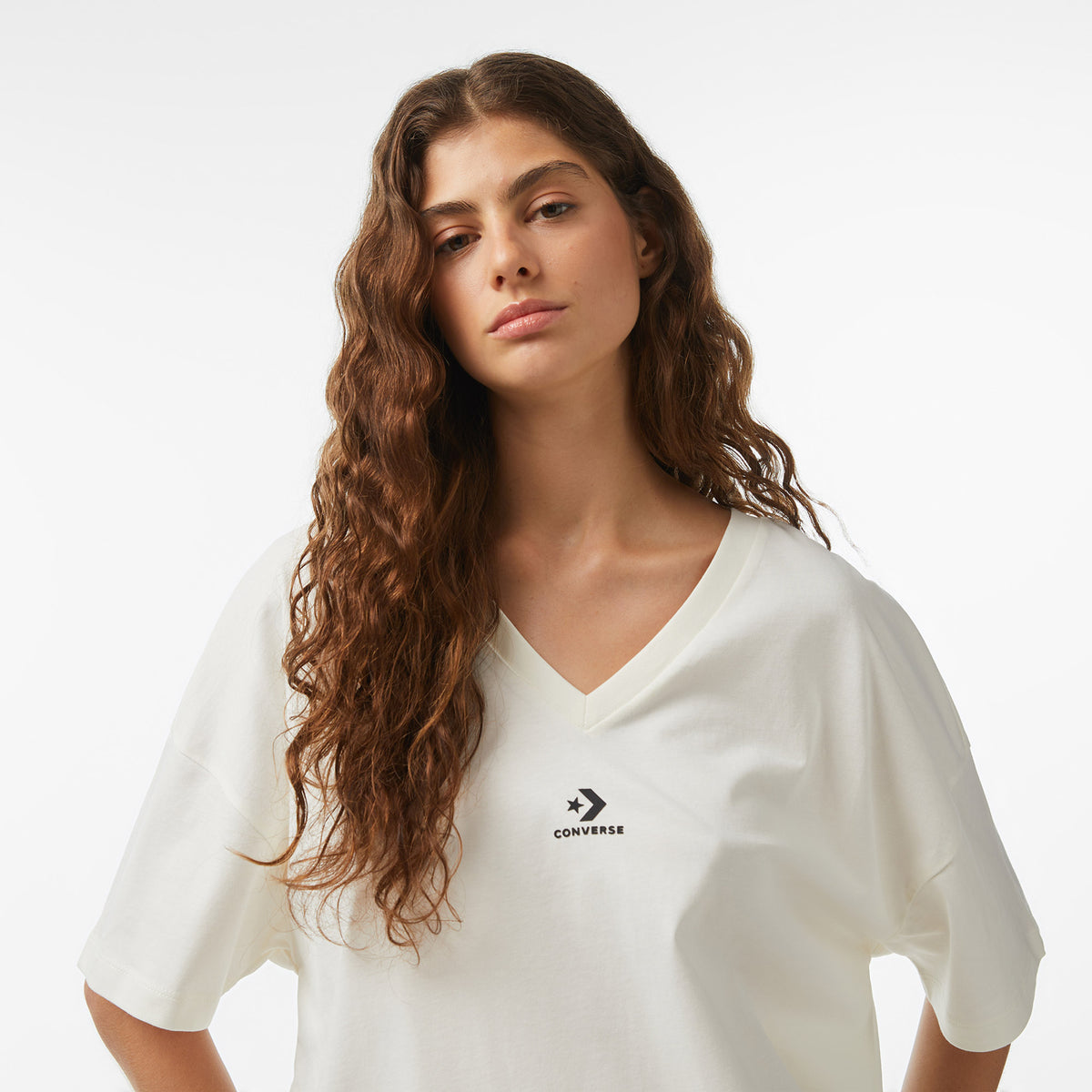 Converse Kadın Krem T-shirt