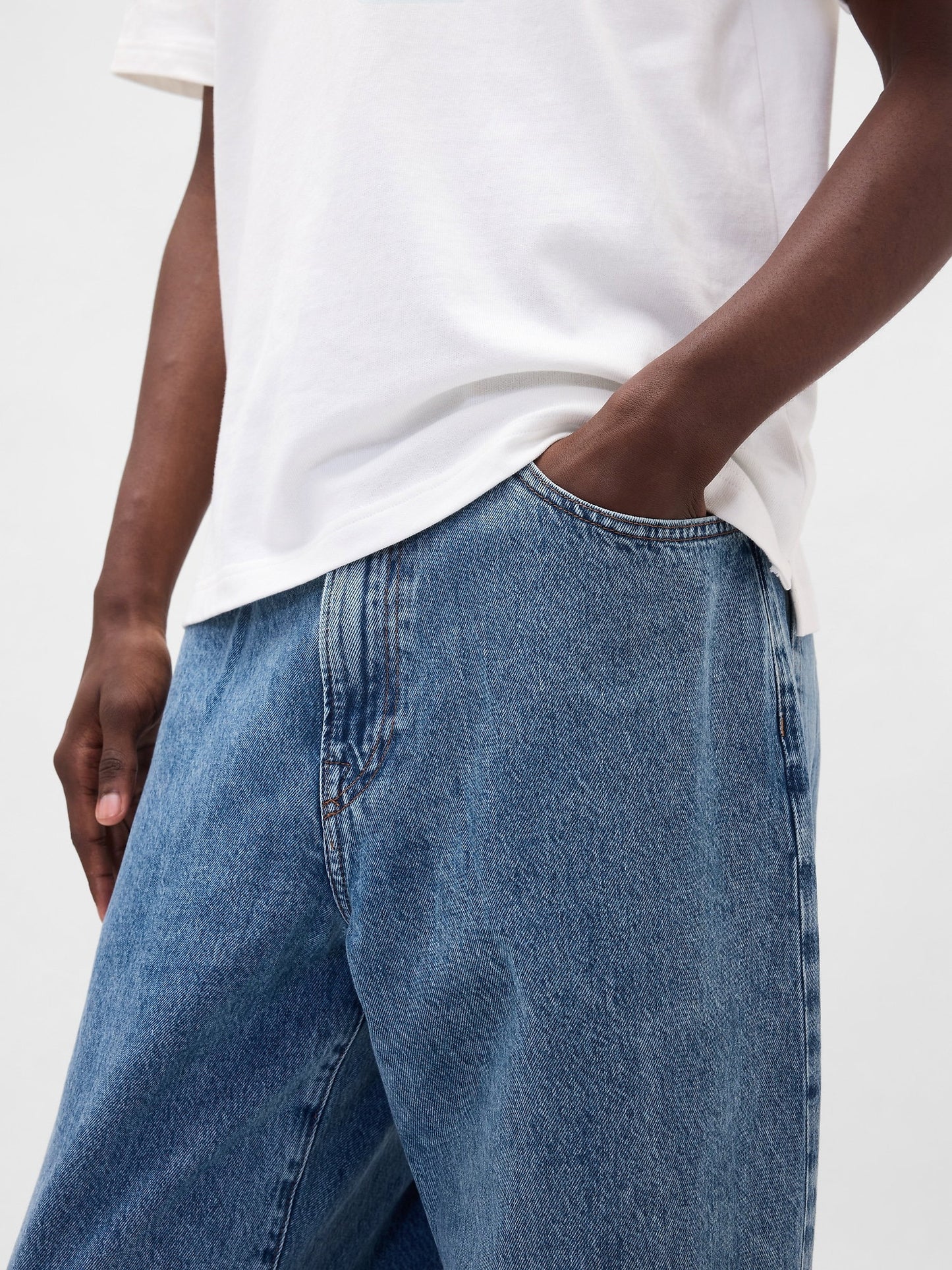 Mavi Baggy Jean Pantolon