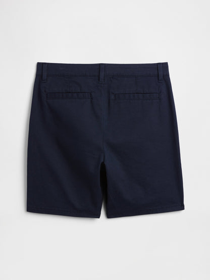 Lacivert Midi Uniform Şort