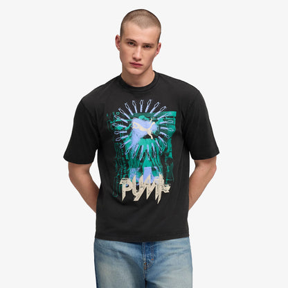 Puma Graphic Erkek Siyah T-shirt