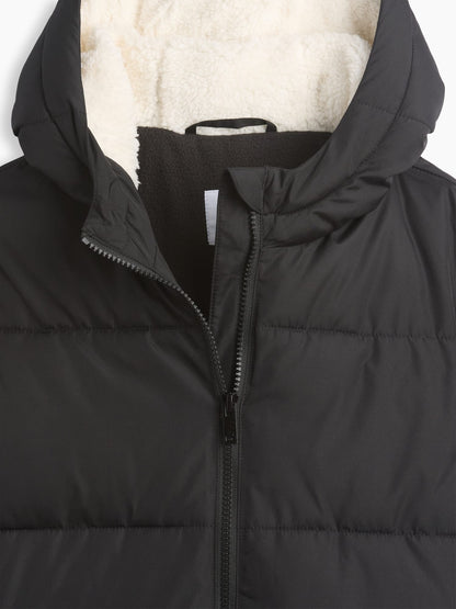 Siyah Şişme Puffer Mont