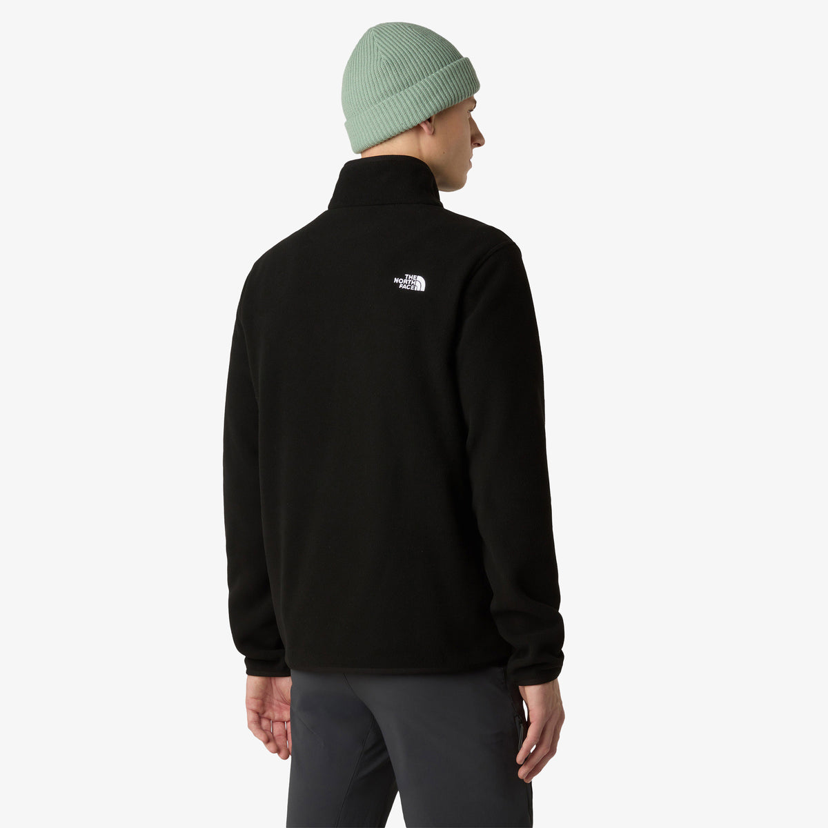The North Face Glacier Fleece Erkek Fermuarlı Siyah Polar Üst