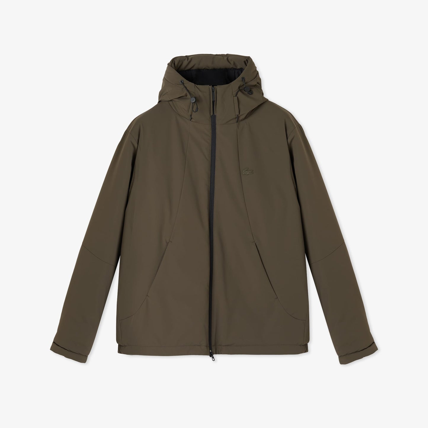 Lacoste Kapüşonlu Regular Fit Erkek Haki Mont