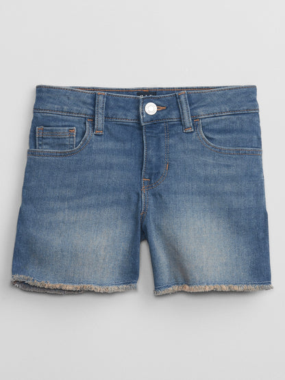 Mavi Mid Rise Midi Denim Şort