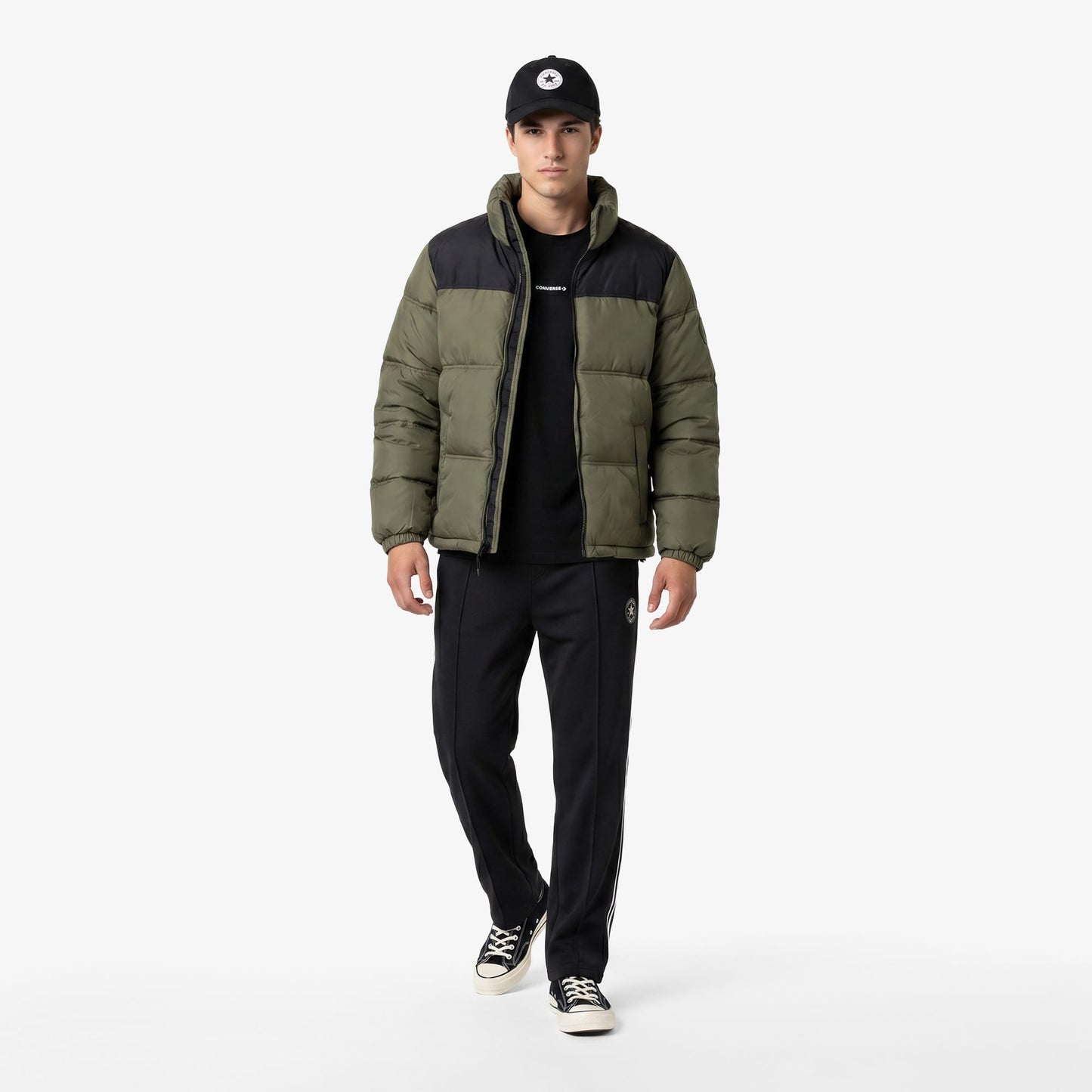 Converse Puffer Erkek Haki Ceket