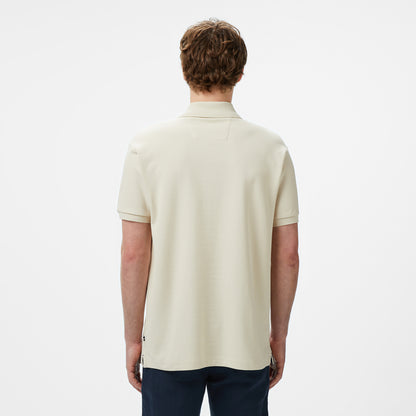 Nautica Erkek Bej Classic Fit Polo Yaka T-shirt