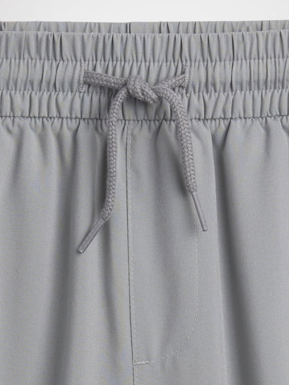 Gri Relaxed Pull-on Performans Şort