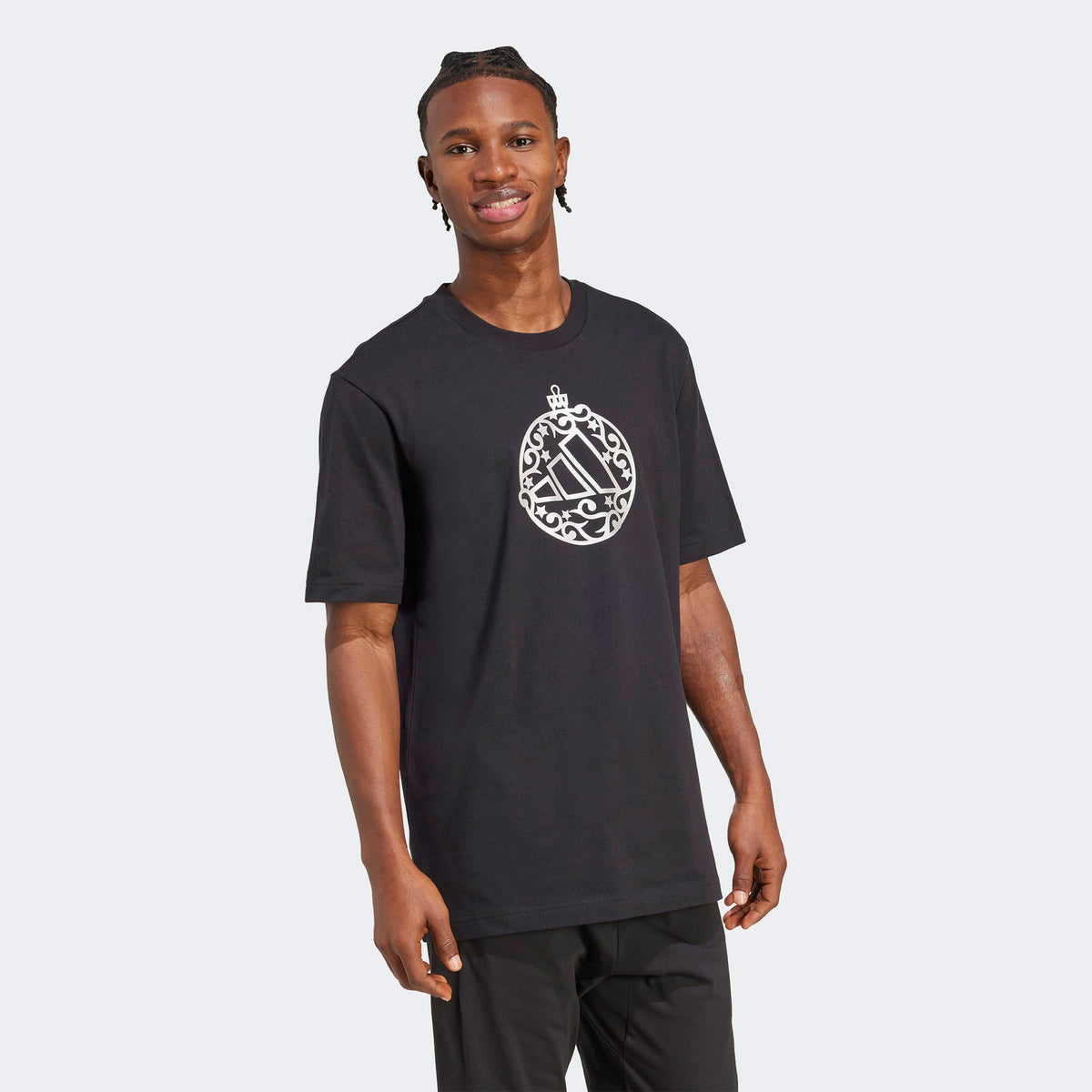 Adidas M Hol Met Erkek Siyah T-shirt