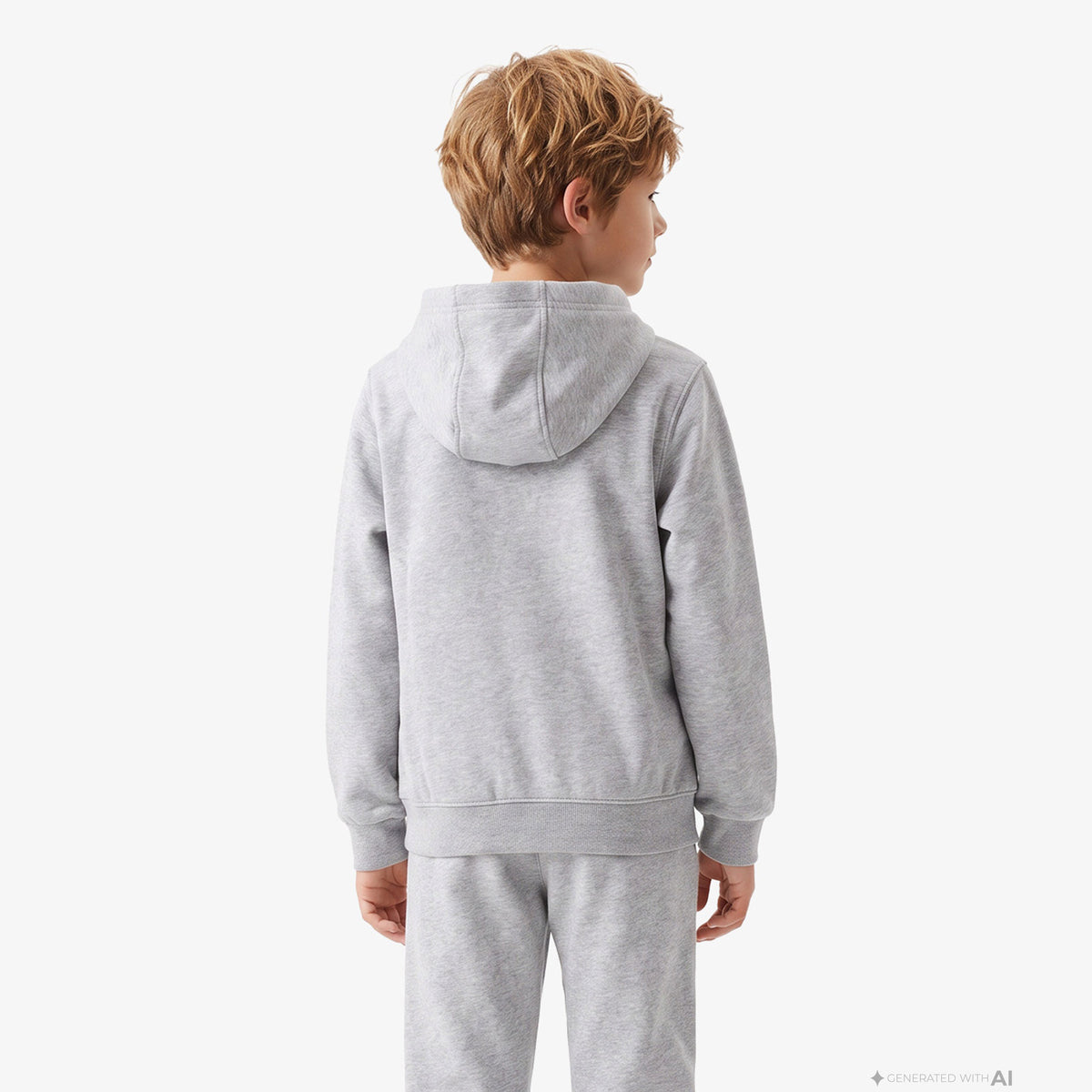 Nike Club Chenille Pullover Çocuk Gri Sweatshirt