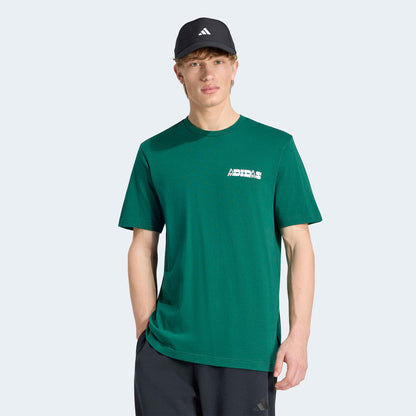 Adidas Nov Card T Erkek Yeşil T-shirt